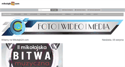 Desktop Screenshot of mikolajki24.com