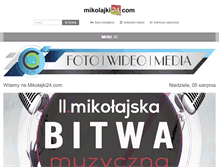 Tablet Screenshot of mikolajki24.com